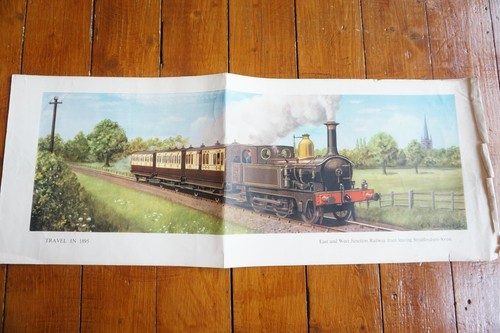 Railway carriage print poster - railway,