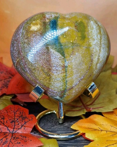 Ocean jasper heart - jasper,