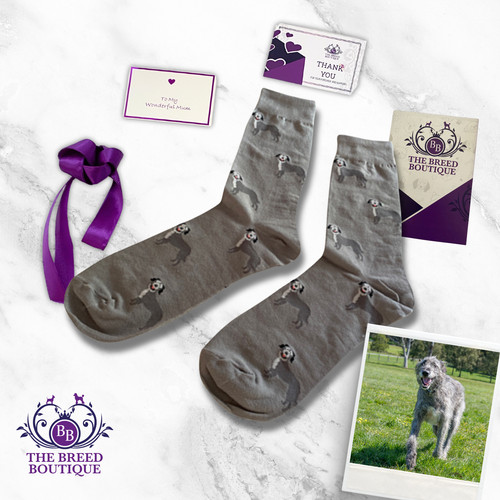 Irish wolfhound dog print - irish,