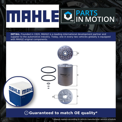 Fuel filter kx24d mahle - fuel,