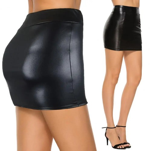 Women mini skirt high waist - mini,