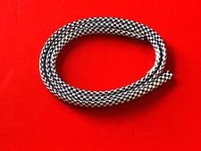 VESPA MOD STYLE 1 MTR OF BLACK AND WHITE PLASTIC CHECK 8MM WHEEL HUB CAP TRIM