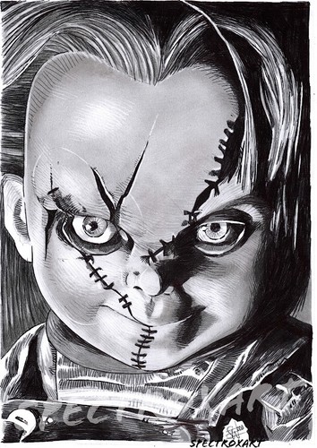 Original art chucky - "chucky", by