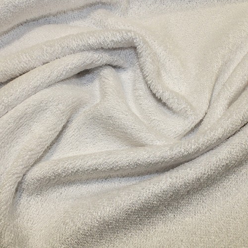 White organic bamboo terry - white,