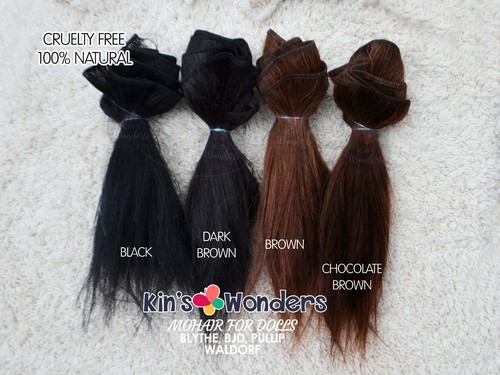 Mohair wefted straight - straight, doll
