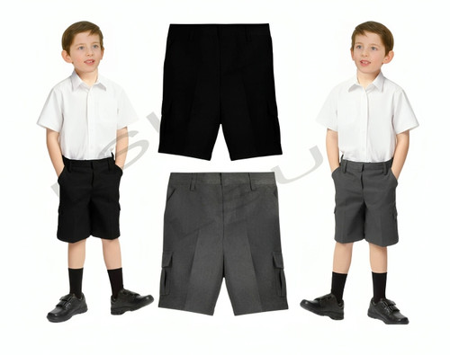 Boys cargo school shorts - boys,