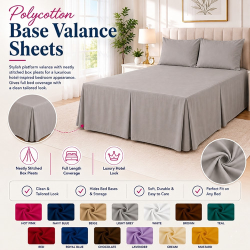 Base valance sheet - sheet, polycotton