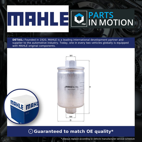 Fuel filter kl158 mahle - fuel,