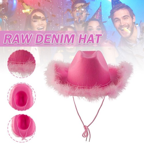 New pink cowgirl hat - cowgirl,