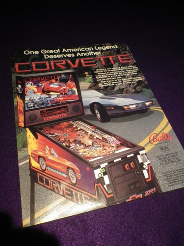 Bally corvette pinball machine - corvette,