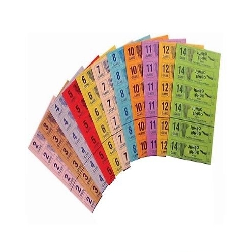 1500 jumbo bingo tickets - 1500,