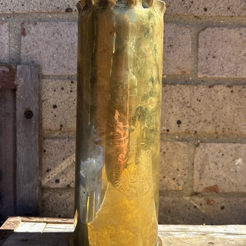 Ww1 engraved brass - ww1, artillery