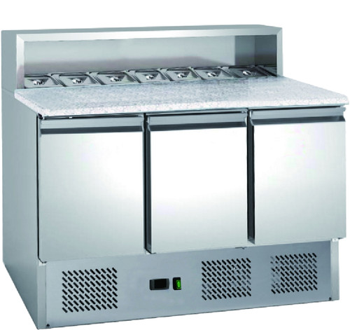 Pizza prep counter fridge - pizza,