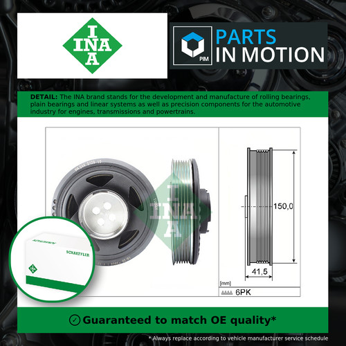 Crankshaft pulley fits - crankshaft,