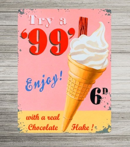 Vintage ice cream sign - 99,