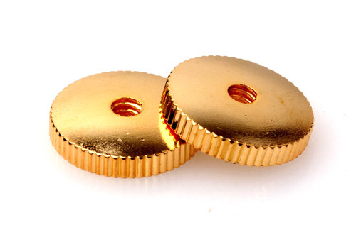 Domed thumbwheels gold - thumbwheels,