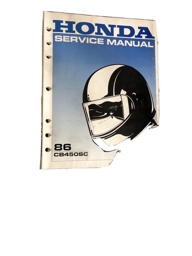 1986 honda cb450sc service - 1986,