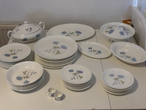 Wedgwood ice rose dinner - wedgwood,