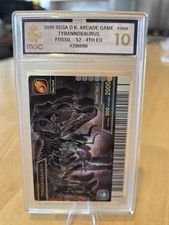 Dinosaur King Arcade Card - Rare T-Rex Fossil Card - KS008-DIno - MGC 10 Graded