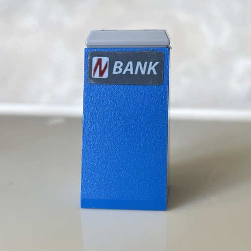 Lego city blue bank atm - lego,