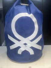 Men’s Vintage 2018 Excellent Used Condition Benetton Duffel Bag Electric Blue!