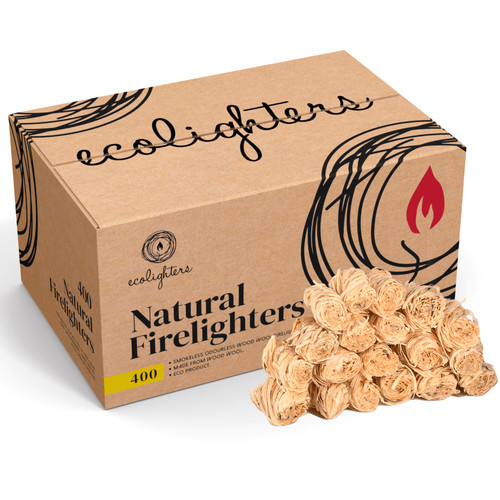 400 natural firelighters for - 400,