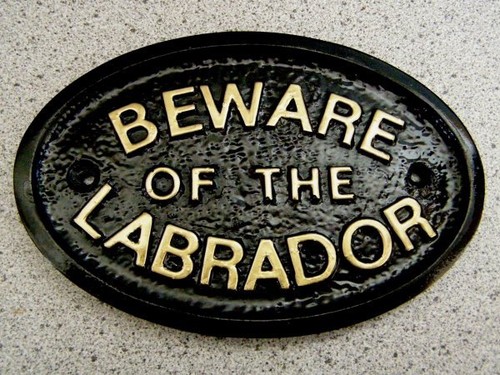 Labrador plaque dog sign - labrador,
