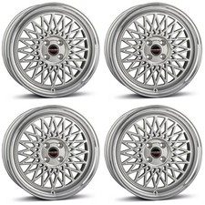 4 Borbet Wheels B 7.0x17 ET25 4x100 SIL for VW Corrado Cross Golf Jetta Passat S