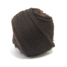 100g Dyed Merino Wool Top Mocha Brown Dreads Needle Spinning Felting Roving