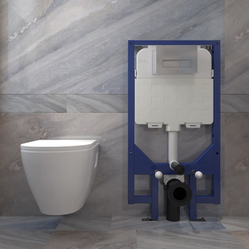 Bathroom round wall hung - round,