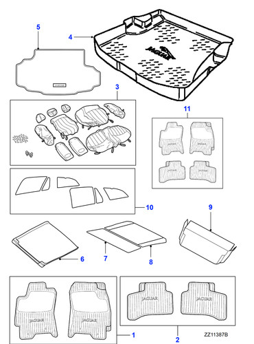 Jaguar genuine floor - floor, mats