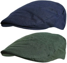 Waxed Flat Cap Rainproof