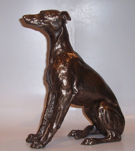 Libra bronze effect - , greyhound