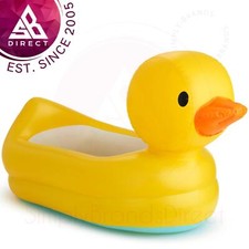 Munchkin White Hot Inflatable Safety Baby Bath Duck Tub│Padded│For 6-24 months