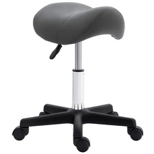 HOMCOM Saddle Stool Adjustable