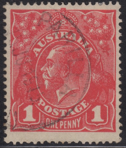 Australia kgv red - 1d,
