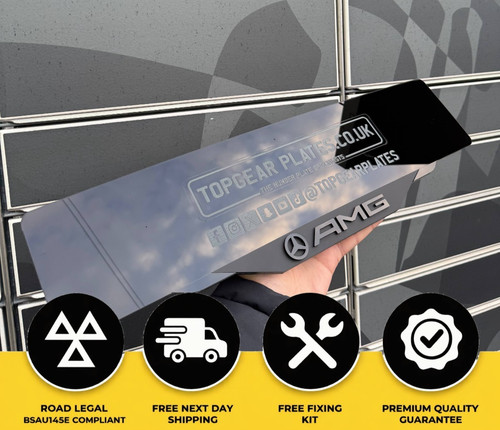 Amg number plate car surround - plate,