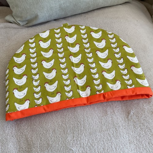 Tea cosy green and orange - tea,