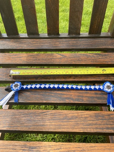 Show pony velvet - browband, blue