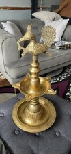 Temple Oil Wick Lamp Brass