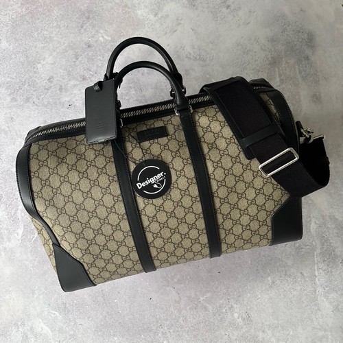 Gucci duffle bag beige black - duffle,