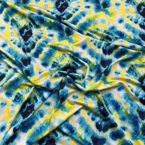 Tie dye spandex jersey blue - jersey,