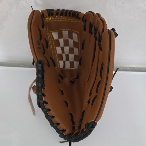 Left handed brown leather fur - brown,