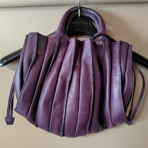 Lupo pleated handbag tote bag - lupo,