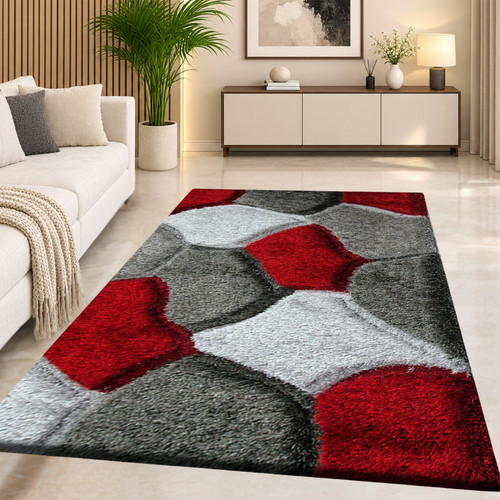Modern large shaggy rug - large,