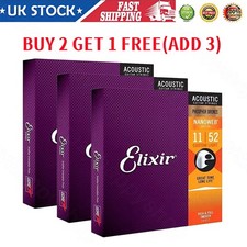 For Elixir Acoustic Guitar strings Phosphor Bronze LIGHT 12-53 16002 16027 16052