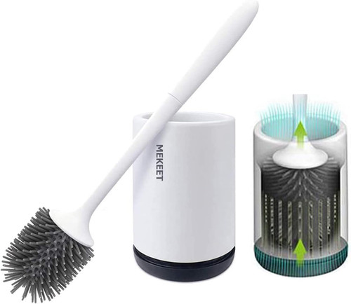Silicone toilet brush - toilet, and