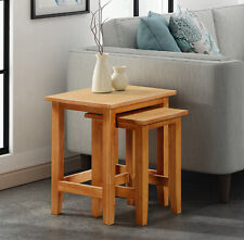 Nest of Tables, 2 Small Oak