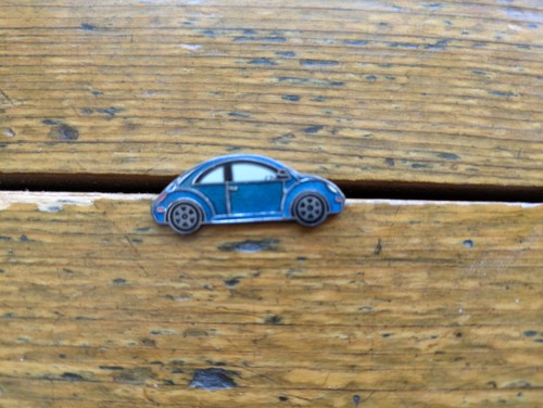 Volkswagon blue motor - blue, car