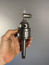 Jacobs Ball Bearing Super Chuck 14N On MT3 Shank 0-1/2”. With Chuck Key.